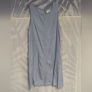 Thread & Supply Light Blue Striped Midi Dress